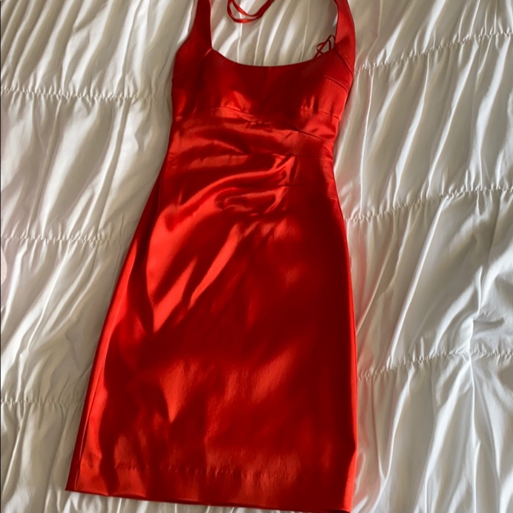 Caché Orange formal dress